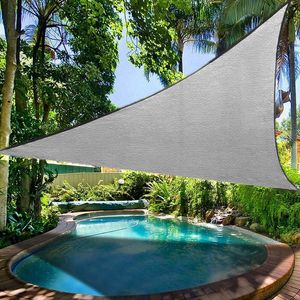 300D Waterproof Triangle Sun Shade Sail Protection Outdoor Cover Sun Shelter Garden Patio Pool Shade Sail Awning Camping Shade X0707