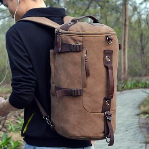 Wholesale drum backpack for sale - Group buy Backpack Fashion Designer Student School Bag Unisex Canvas Drum Leisure Outdoor Travel Men s Bags