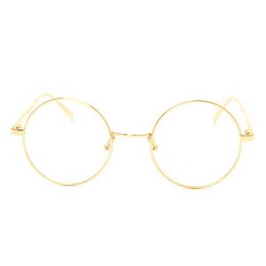 NUOVO COREA RETRO FULL RIM Gold Gold Frame per occhiali nerd sottile in metallo preppy Style vintage Spettacoli rotondi computer unisex oro nero unisex