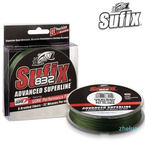 Sufix 832 خط الصيد مضفر - الطول: 120 متر / 250 متر، القطر: 0.1mm-0.42mm، الحجم: 30-86lb PE السلطة Linha Multifilamento 211224