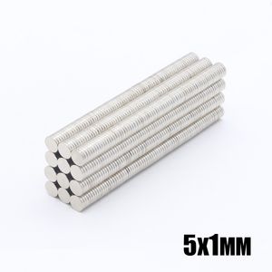 Wholesale - In Stock 100pcs Strong Round NdFeB Magnets Dia 5x1mm N35 Rare Earth Neodymium Permanent Craft/DIY Magnet