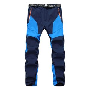 Гоночные штаны Fonoun Мужчины, походы на флис, сгущайте теплое сохранение водонепроницаемой ветропроницаемой воздухопроницаемой, устойчивой к царапинам FN1583