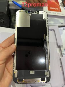 För iPhone XS XR 11 12 12 mini 12pro 12 Pro Max LCD -paneler som används för att reparera telefonvis RJ Incell Quality Touch Digitizer Screen Assembly Byte Black