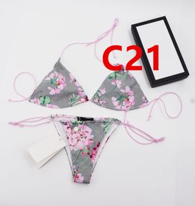 Kadın bikini GG iç çamaşırı mayo tasarımcıları CC bayan mayo mayo mayo seksi yaz bikini 21 çeşit stil giysi 2 adet