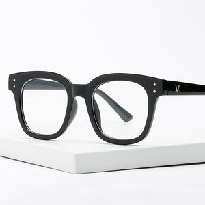 Fashion Okulary Okulary Ramki Okulary Rama Kobieta Niebieski Lekki Filtr Fałszywy Anti-Grare Okulary Dla Kobiet Marka Black Square Odecles Eye