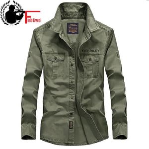 Wholesale navy tactical shirt for sale - Group buy Men s T Shirts Casual Mens Military Style Army Tactical Shirts Long Sleeve Brand Clothing Slim Dress Shirt Male Green Khaki Navy GAKO