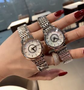 Casual anne inci shell kol saati kadınlar paslanmaz çelik kuvars saatler geometrik saat bayanlar rhinestone bilezik 32mm