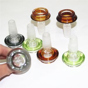 Cam Kase Slayt Çiçek Ekranı Kaseler Nargile Cam Su Boruları Için Bongs Sigara Ortak Boyutu 14.4mm