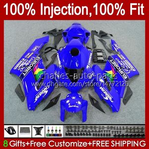 OEM Fairings For HONDA CBR 1000 Gloss blue CBR1000 RR CC 04-05 Body 52No.144 CBR 1000RR 1000CC CBR1000RR 04 05 Bodywork CBR-1000 2004 2005 Injection Mold Fairing Kit