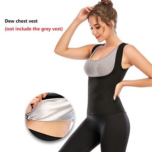 Wholesale corset vests for women for sale - Group buy New Yoga Outfit Tops Dew Chest Sweat Vest Women Running Sweatsuit Black Slimming Sports Fitness Workout Corset Sweat Suits Plus Size XL All Seasons GM