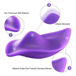 Uova Stimolatore clitorideo portatile Invisibile Mutandine silenziose Palline vaginali Telecomando senza fili Uovo vibrante Giocattoli del sesso per le donne 1124