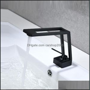 Bathroom Sink Faucets Faucets, Showers & As Home Garden Faucet Solid Brass Basin Cold Water Mixer Tap Single Handle Deck Mounted Black Top S