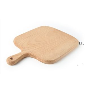 NewHome Chopping Block Kök Beech Skärbräda Kaka Platta Servering Brickor Träbröd Skål Fruktplatta Sushi Bricka Bakningsverktyg EWB6766