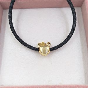 925スターリングシルバーチェーンジュエリー作成用品キットPandorashingラットDiy Charms Gold Bracelet女性男性の赤ちゃんチェーンビーズネックレスセットペンダント768587C01