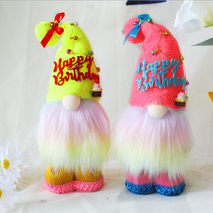 Party Supplie Happy birthday faceless old man doll decoration dwarf dolls plush holiday gift