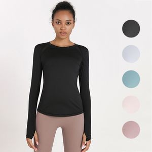 Women Tracksuit Tops Tees T-Shirt sweatshirt Clothing Womens Yoga Wear Fitness Sports Autumn Round Neck Mesh Breathable Quick-drying Running Casual Top Long Sleeve