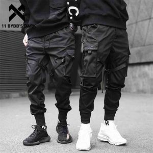 11 BYBB'S DARK Men Joggers Pants Multi-pocket Elastic Waist Harem Pants Men Hip Hop Streetwear Sweatpants Pencil Pants Techwear 210707