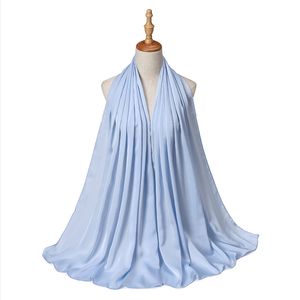 2021 летние тонкие Nnatural морщинистые платки длинные шарфы Малайзия мода женская пашмина хиджаб мусульманская обертка красивые новые цвета