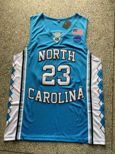Ucuz Erkekler Kuzey Carolina #2 Cole Anthony #15 Vince Carter #23 Michael Basketbol Forması Nakış En Kalite Dikişli S-XXL
