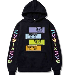 Anime Hunter X Hunter erkek Hoodie Hisoka Tişörtü Kurapika Gon Freecss Hoodies Kazak Moda Y211118