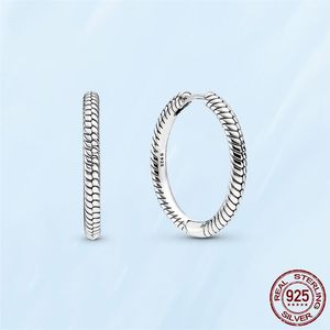 Hoop & Huggie 2021 925 Sterling Silver Moments Charm Earrings For Women Making Jewelry Gift Wedding Party Engagement