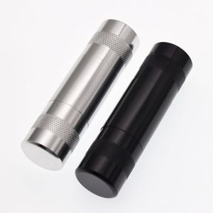 Kolorowe Palenie 25mm Aluminiowe Cylindryczne Suche Zioła Tobacko Pyłek Krakererowy Prasowy Kremowy Dozownik Narzędzie Narzędzie Portable Holder DHL za darmo