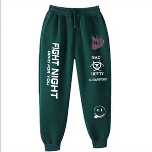 Kadın Erkek Joggers Rahat Pantolon Spor Eşofman Dipleri Sıska Sweatpants Dövüş Gece Pantolon Siyah Jogger Parça Spor P0811