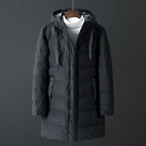 Winter Jacket Coat For Men Men's Parkas Long Cotton Brand Bomber Jacket Thick Parka Homme Warm Tops -20 Degree Zipper Coat 210601