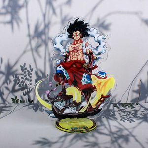 Anime One Piece Luffy Cosplay Prop Accessories Monkey D. Luffy Ronoa Zoro Ace Acrylic Desk Stand Figure Model G1019