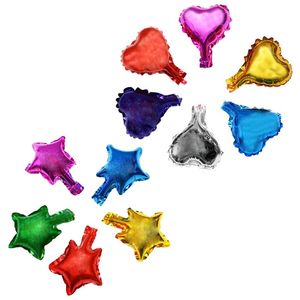 Wholesale 5 inch Heart Shape and Star Aluminum Foil Balloon Wedding Decoration Party Supplies helium balloon 1053 V2