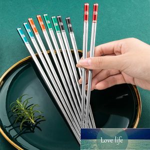 Wholesale eco touch for sale - Group buy Visual Touch pairs Eco Friendly Chinese Style Chopsticks Stainless Steel Tableware Portable Reusable Dining Room Kitchen Gadget