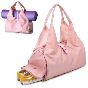 Scione Yoga Mat Bagジムフィットネスバッグ用女性男性トレーニングSac de Sport Travel Gymtasナイロン屋外スポーツTAS Sporttas XA441WA Q0705