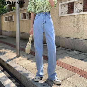 Kot Kadın Kadınlar Için Harem Gevşek Vintage Geniş Bacak Bluewomen's Kot Pantolon Yüksek Bel Jean Kadın Erkek Arkadaşı Denim Artı Boyutu 210519