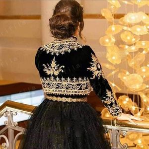 Traditionelle Kosovo-Albaner-Kaftan-Abendkleid-Jacke 2021 Spitze Perlen Vestidos De Novia Tunesische Abschlussball-Partei-Kleider265Z