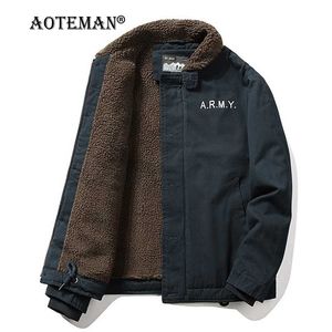 Men Winter Jackets Warm Parkas Male Coats Fleece Outwears Clothing Windbreaker Sportswear Military Fashion Jacket LM210 211110
