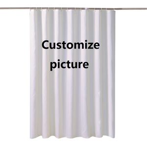 Custom Shower Curtain Hotel bathroom Curtains Waterproof and Mildew Thick Solid Bathtub Large Wide Bathing Cover 12 Hooks