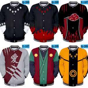 3d anime sasuke / kakashi barn sweatshirts jacka män / pojkar hoodie akatsuki coat uchiha itach cosplay Akatsuki höst / vinter toppar x0710