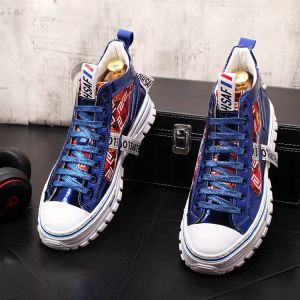 Luxury designer Fashion Board Men's Low-cut Flat Boots Casual Party Wedding Shoes Breathable Lace-up Comfortable Outdoor Sneakers