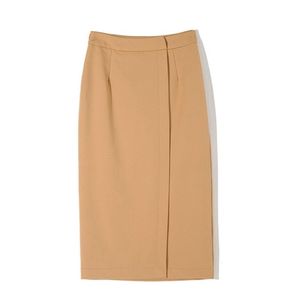 Skirts Formal Office Lady White Skirt Mid-calf Length Straight Professional 2021 Elegant Femme Summer High Waist Side Split