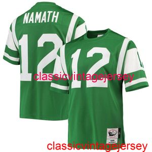 Stitched Men Women Youth Joe Namath 1968 Jersey Brodery Custom Eventuellt namn nummer XS-5XL 6XL