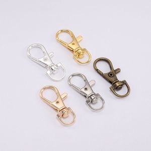 50pic Bags Metal Swivel Trigger Lobster Clasp Apparel Sewing Fabric Key Chain Ring Snap Hook Lanyard DIY Craft