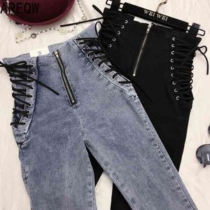Women's Clothes Spring Autumn Pencil Jeans Skinny Ankle Pants 210507