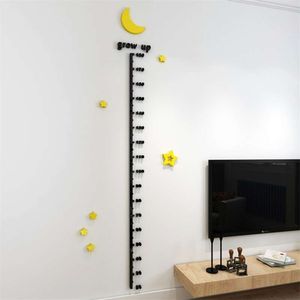 Nette Muster Wand Aufkleber Kinder Höhe Messen Wand Paste Wand Aufkleber Für Kinderzimmer Baby Wachstum Chart Tapete Für Zuhause 210929