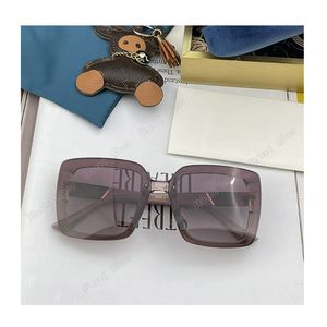 Moda Womens Designer Sunglasses Top Quality Marca Mulheres Óculos De Sol Quadro Completo UV400 Óculos Lente Lente Homens Espelhos de Luxo Sun Óculos Originais Senhora