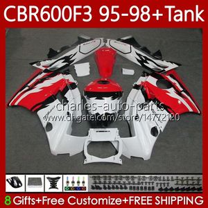 Carrozzeria + serbatoio per HONDA CBR600 CBR 600 F3 FS CC 600F3 95-98 ROSSO BIANCO Carrozzeria 64No.35 600FS 600CC CBR600F3 95 96 97 98 CBR600-F3 CBR600FS 1995 1996 1997 1998 Kit carenatura