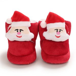 Boots Children Warm Soft Shoes Baby Toddler First Walkers Winter Boys Girls Plush Sole Cute Cartoon Kids Animal