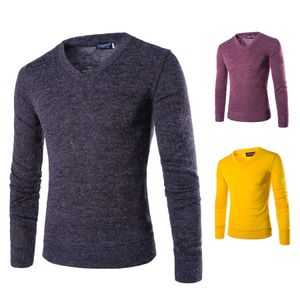ZOTAA jesień męska koszula bowling plusz kaszmirowy męskie szyja sweter z dzianiny zima ciepły jednolity kolor swetry dzianiny ubrania Y0907