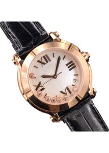 YF 278492-9001 Ladies Watch Diameter 36 mm med ETA-955.112 Rörelse Sapphire Glass Spegel Krokodil Läderband Vattentät funktion