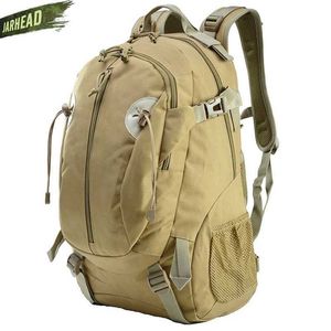 Mochila Tactical Tactical Mochila Exército Molle À Prova D 'Água Erro Espaço para Fora Saco Pequeno Mochila Ao Ar Livre Caminhada Camping Caçando Mochila ~ 30L Q0721