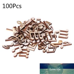 100 pcs laser corte madeira de madeira nota embelezamento forma de madeira artesanato decoração de casamento